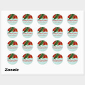  rode kersen fruitboom cadeau label stickers (Vel)