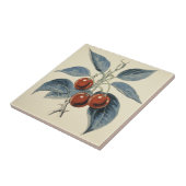 Rode kersen tegeltje (Zijkant)