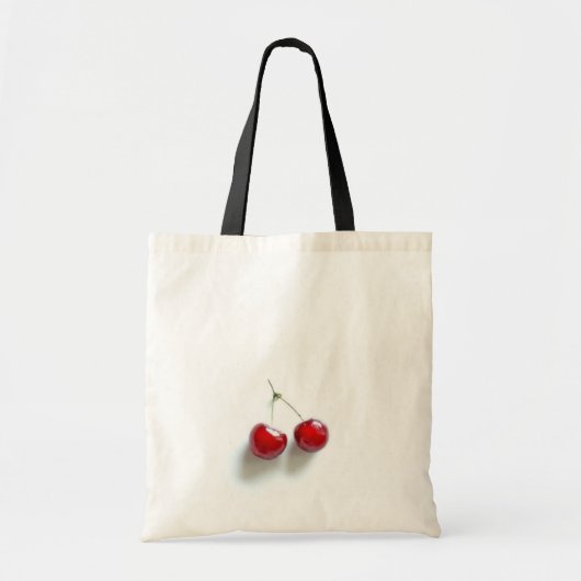 Rode kersen tote bag (Voorkant)