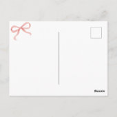 Rode kersenboog briefkaart (Achterkant)