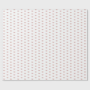 Rode kersengarnaal RCS Cadeaupapier