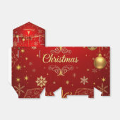 rode kerst bedankdoosjes (Uitgevouwen)