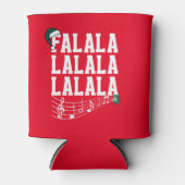 Rode Kerst Carrol thema Koelbox Blikjeskoeler (Voorkant)