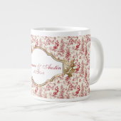 Rode Kerst Chinoiserie Passen getrouwd Extra Grote Beker (Voorkant rechts)