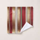 Rode Kerst Fa La Patroon#27 ID1009 Bad Handdoek (Wasdoekje)