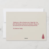  Rode Kerst Feestdagenkaart (Achterkant)