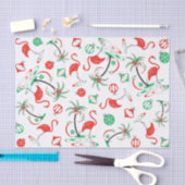 Rode Kerst Flamingo Multi tissue papier (Craft)