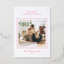 Rode Kerst Foto Modern Minimaal