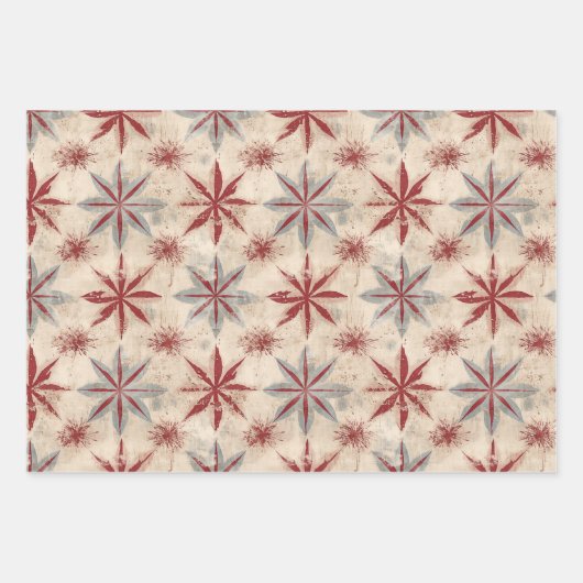 rode kerst inpakpapier vel (Voorkant 3)