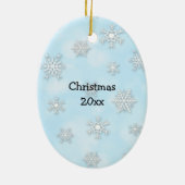  rode kerst keramisch ornament (Achterkant)