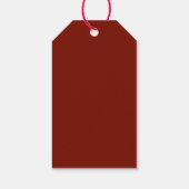 Rode Kerst Kookplaat Sudderend Potpourri Cadeaulabel (Achterkant)