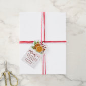Rode Kerst Kookplaat Sudderend Potpourri Cadeaulabel (Met Touw)