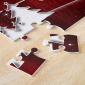 Rode kerst legpuzzel (Zijkant)