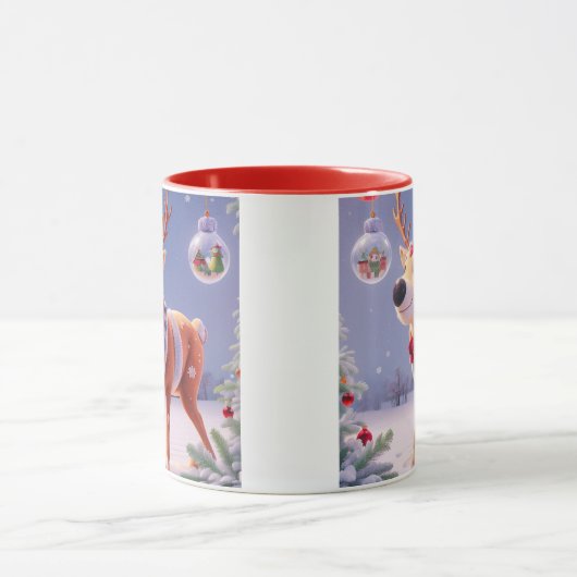 Rode Kerst Mokken - Enigmatische Winter (Midden)