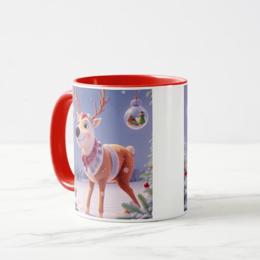 Rode Kerst Mokken - Enigmatische Winter (Voorkant links)