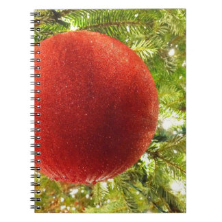Rode Kerst Ornament Bol Notitieboek
