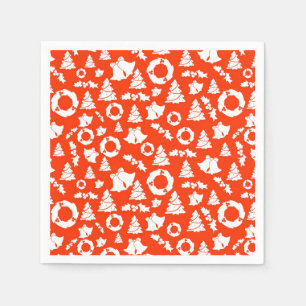 Rode Kerst Patroon Papier servet