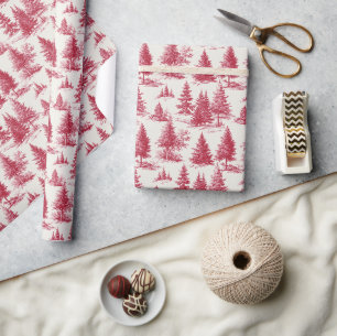 Rode Kerst toile Cadeaupapier