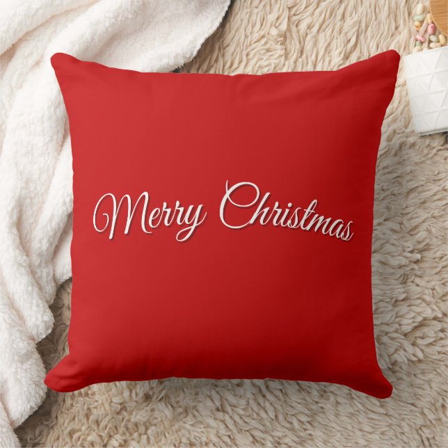 Rode Kerst Worp Kussen (Deken)