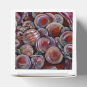 Rode kerstballen bedankdoosjes (Bovenkant)