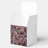 Rode kerstballen bedankdoosjes (Geopend)