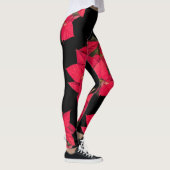 Rode kerstbloem leggings (Rechts)