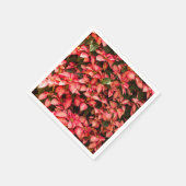 Rode kerstbloem "Poinsettia" Servet (Hoek)