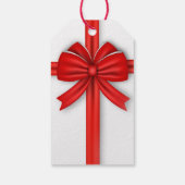 Rode kerstboei cadeaulabel (Achterkant)