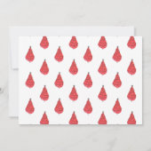 Rode kerstbomen kaart (Achterkant)