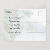 Rode Kerstboom Bal - Kerstfeest Uitnodiging Briefkaart (Achterkant)