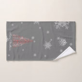 Rode kerstboom en Snowflakes handdoekset Bad Handdoek (Handdoek)