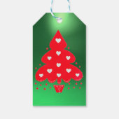 RODE KERSTBOOM FEESTDAGPARTY groen Cadeaulabel (Achterkant)