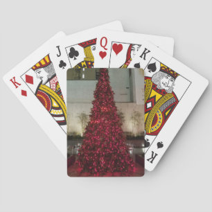 Rode kerstboom - NYC Pokerkaarten