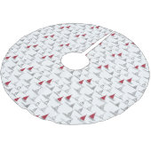 Rode Kerstboom Patroon#5 ID1009 Kerstboom Rok (Gekanteld)