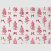  rode kerstboom tissuepapier (Voorkant)