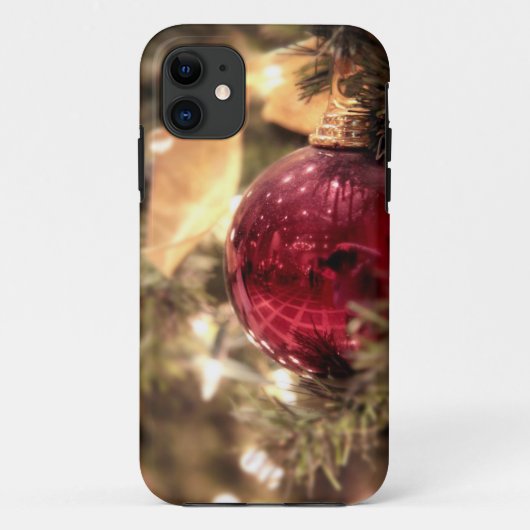 rode kerstboomornament feestelijk Case-Mate iPhone case (Achterkant)