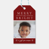 Rode kerstcadeautag cadeaulabel (Voorkant)
