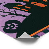 Rode kerstdecoratie Joy Poster (Hoek)