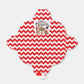 Rode kerstdoos bedankdoosjes (Uitgevouwen)