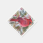 Rode kerstfeest servet (Hoek)