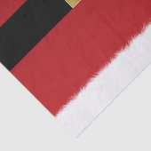 Rode kerstgordel en witte kerstfeestdag tissuepapier (Detail)