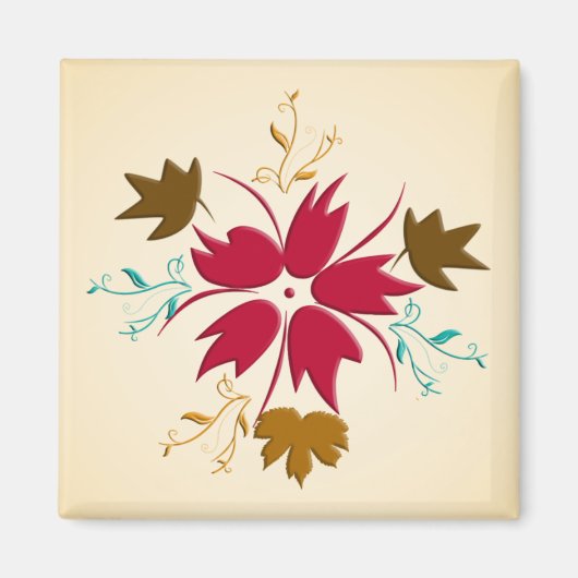 Rode kerstklep Magnet Magneet (Voorkant)