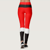 Rode kerstkostuums voor meisjes Leggings (Achterkant)