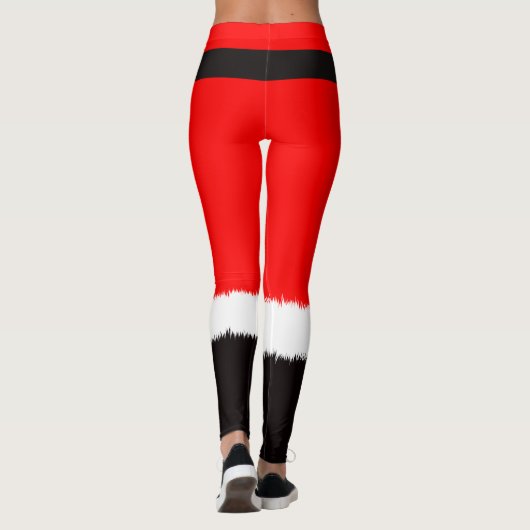 Rode kerstkostuums voor meisjes Leggings (Achterkant)
