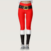 Rode kerstkostuums voor meisjes Leggings (Voorkant)
