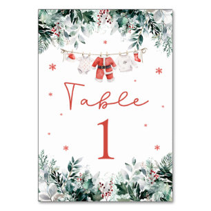 Rode Kerstman Baby Kerstmis Baby Kleding Baby show Kaart