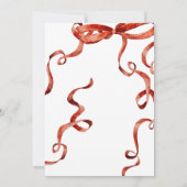 Rode Kerstman Baby shower Kaart (Achterkant)