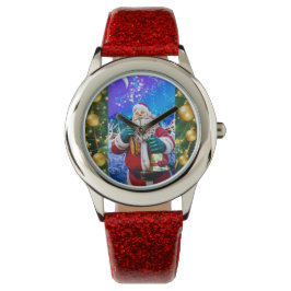 Rode Kerstman in de winter eWatch Horloge