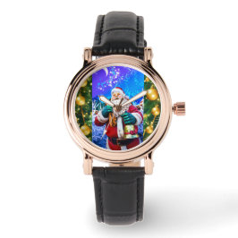 Rode Kerstman in de winter eWatch Horloge