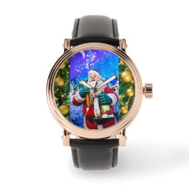 Rode Kerstman in de winter eWatch Horloge
